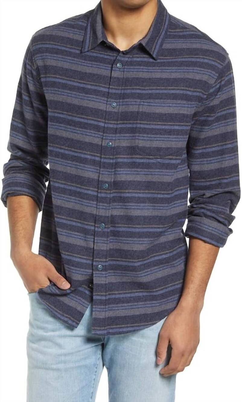 NEW RAILS runson shirt in indigo canteen